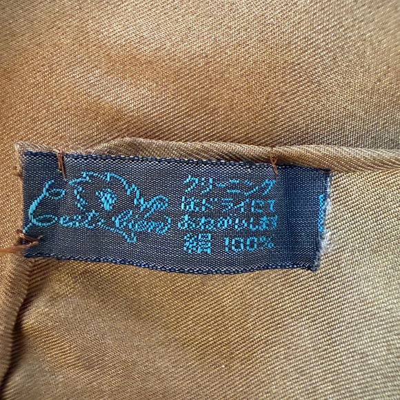 C’est Bien Japan Vintage Silk Scarf 🇯🇵– 1970s Floral Art Deco Print - Picture 8 of 8